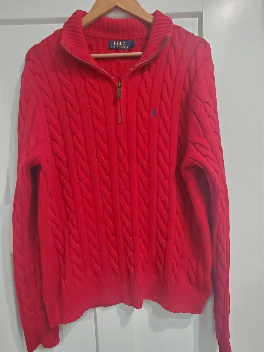 Ralph Lauren POLO Cable-knit Sweater Size Large